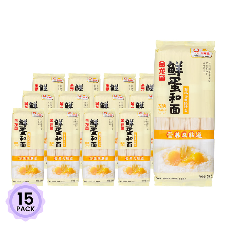 ARAWANA BRAND Thin Egg Noodles 1000 g*15 pack