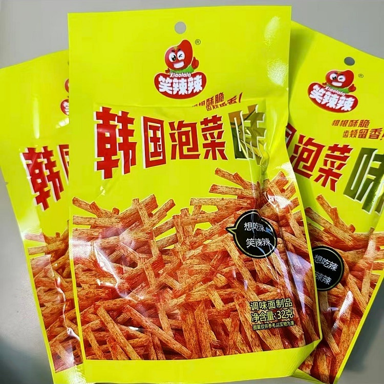 笑辣辣韩国泡菜味辣条怀旧小零食32g*5包 160 克