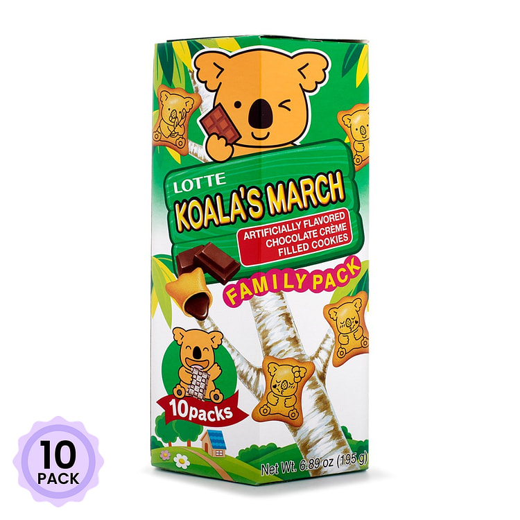 Lotte Koala's March Choco Cream Biscuits Family Size 195 g*10 pack