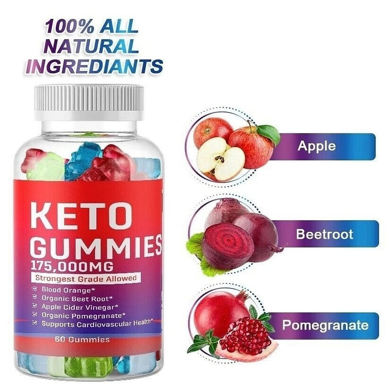 Keto Slimming Gummies 175,000mg 60 Gummies 60 count
