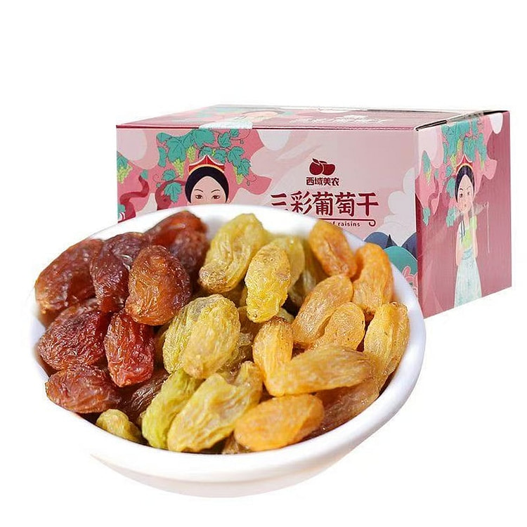西域美农 三彩葡萄干225g 225 克
