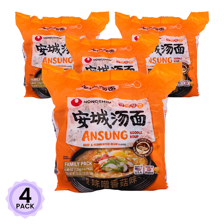 农心 安城汤面 125g*4 500 克*4 包