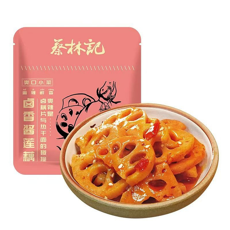 蔡林记藕片下饭菜卤香酱莲藕开袋即食小包速食菜 30 克*5 包