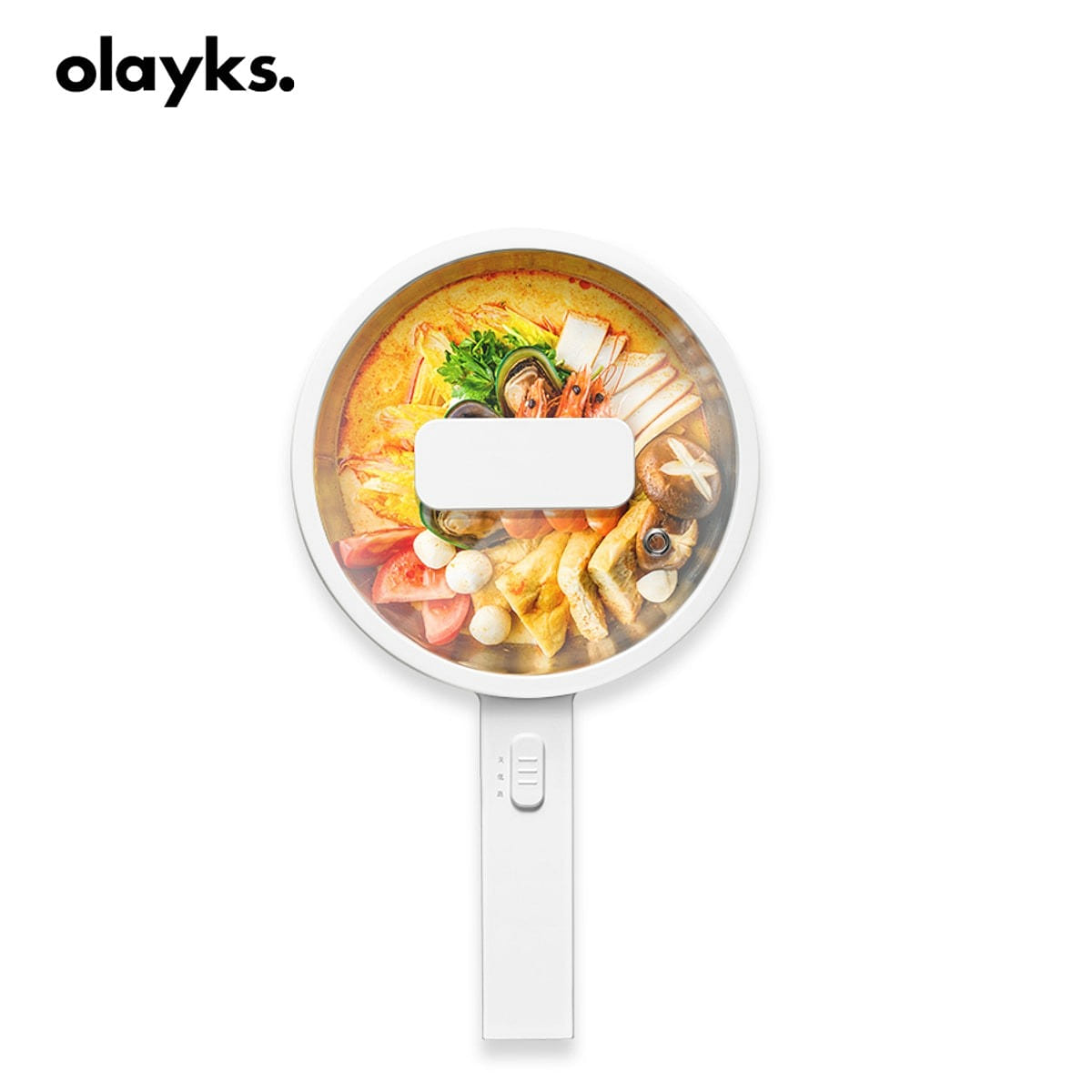 OLAYK stainless steel electric cooking pot 1 count