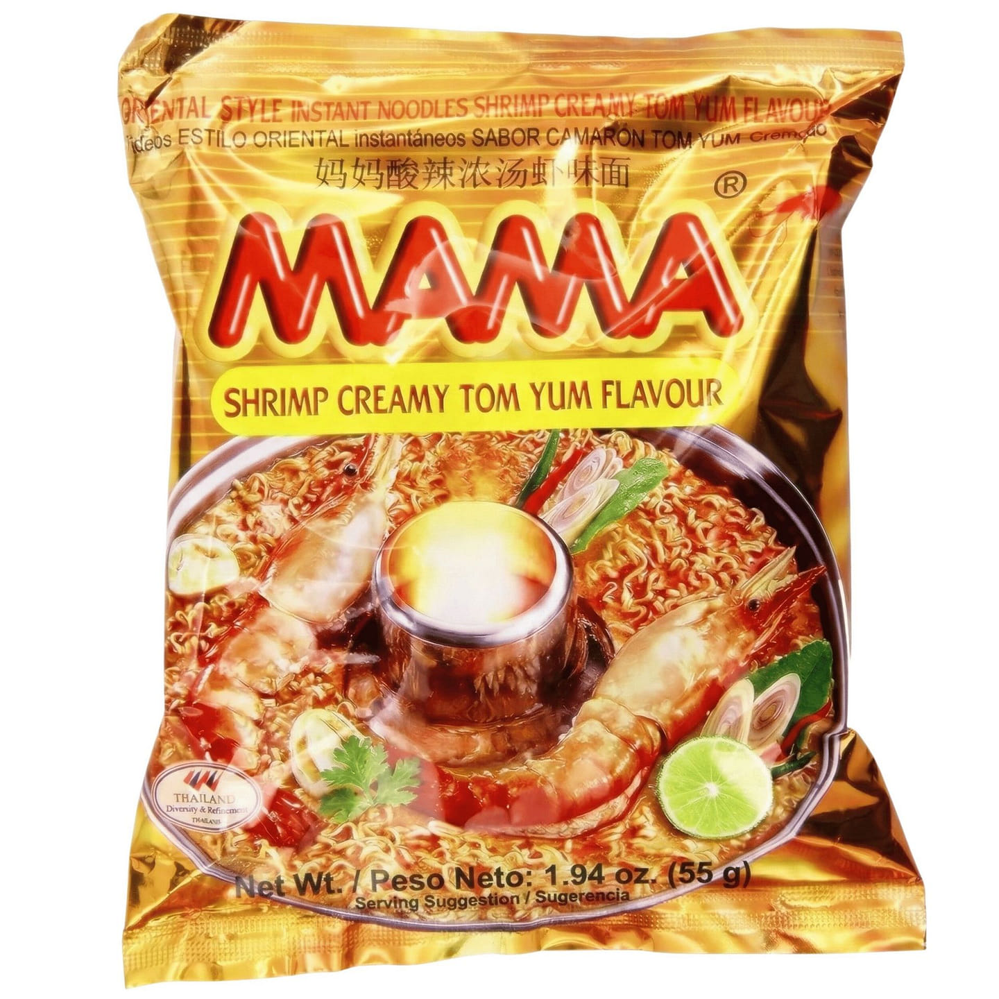 Mama Instant Noodle, Creamy Tom Yum Spicy Flavor 1 count 1 개