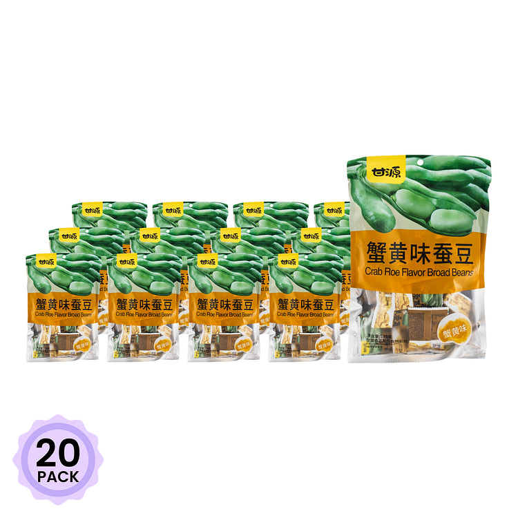 甘源牌 蟹黄蚕豆 内含20-22独立小包 285 克*20 包