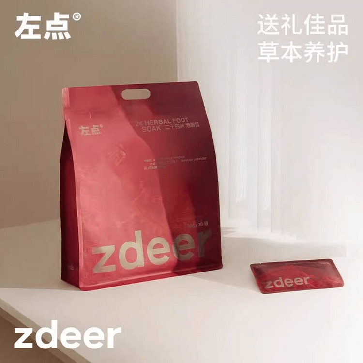 zdeer左点24味泡脚包 经典款30g*30包 1 份