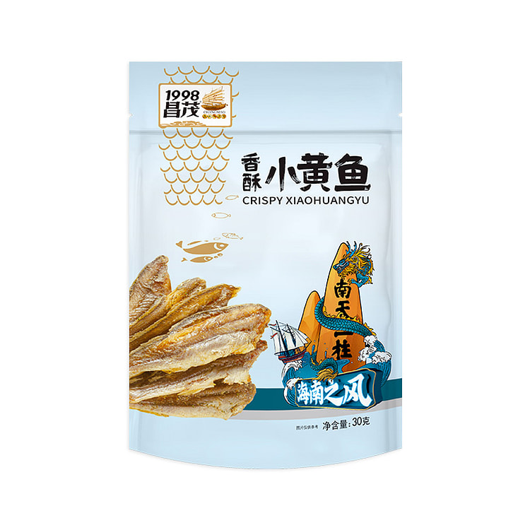 昌茂海南特产即食小黄鱼休闲海味零食30g*1袋