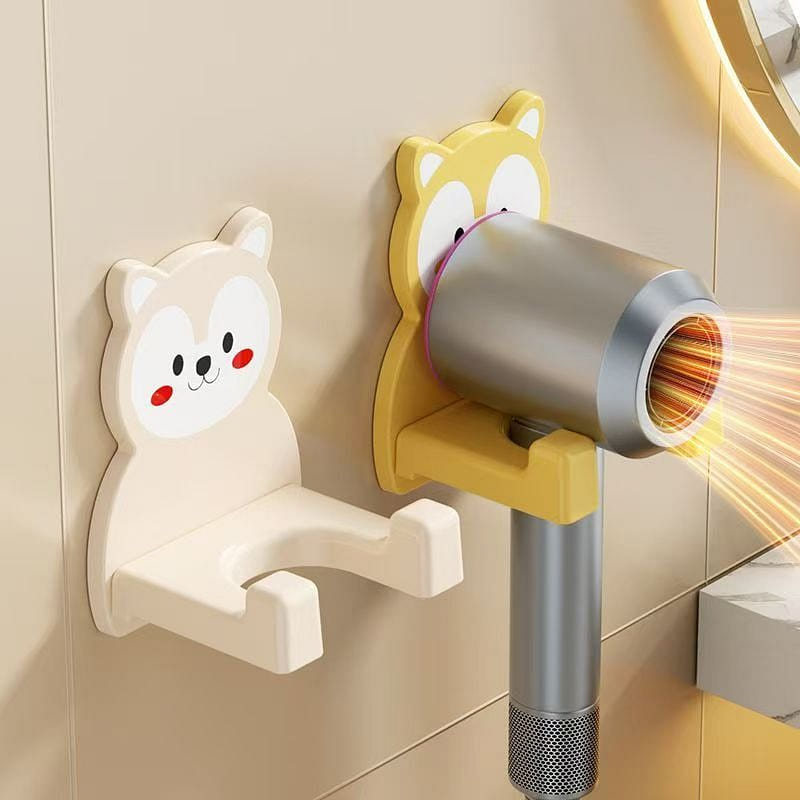 Cream White Cartoon Hair Dryer Holder 1 Piece 1 each