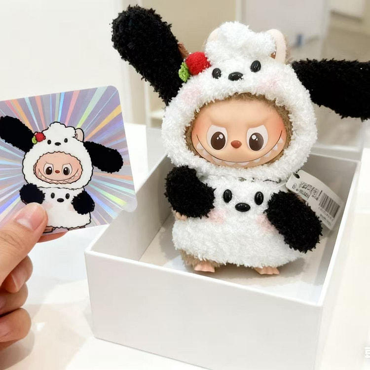 【仅娃衣】LAbubu拉布布4代 帕恰狗1套 1 把