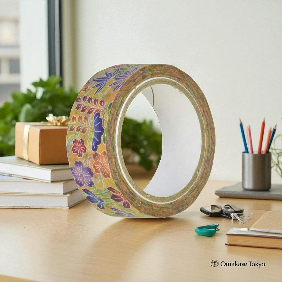 Japanese Washi Masking Tape Okinawa Bingata Sakura 20 g