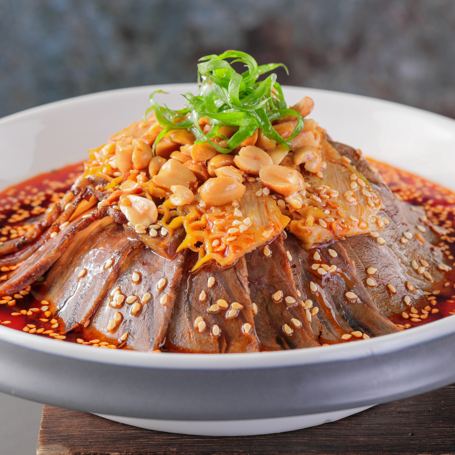 Sliced Beef Tendons with Spicy Sauce 0.5lb 1 phần