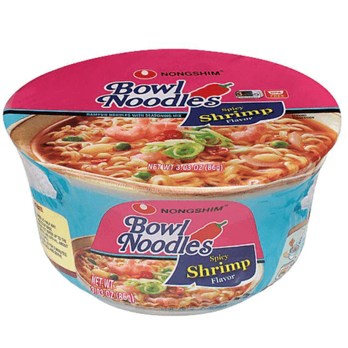 Nongshim Bowl Noodle Soup, Spicy Shrimp 1 count 1 each