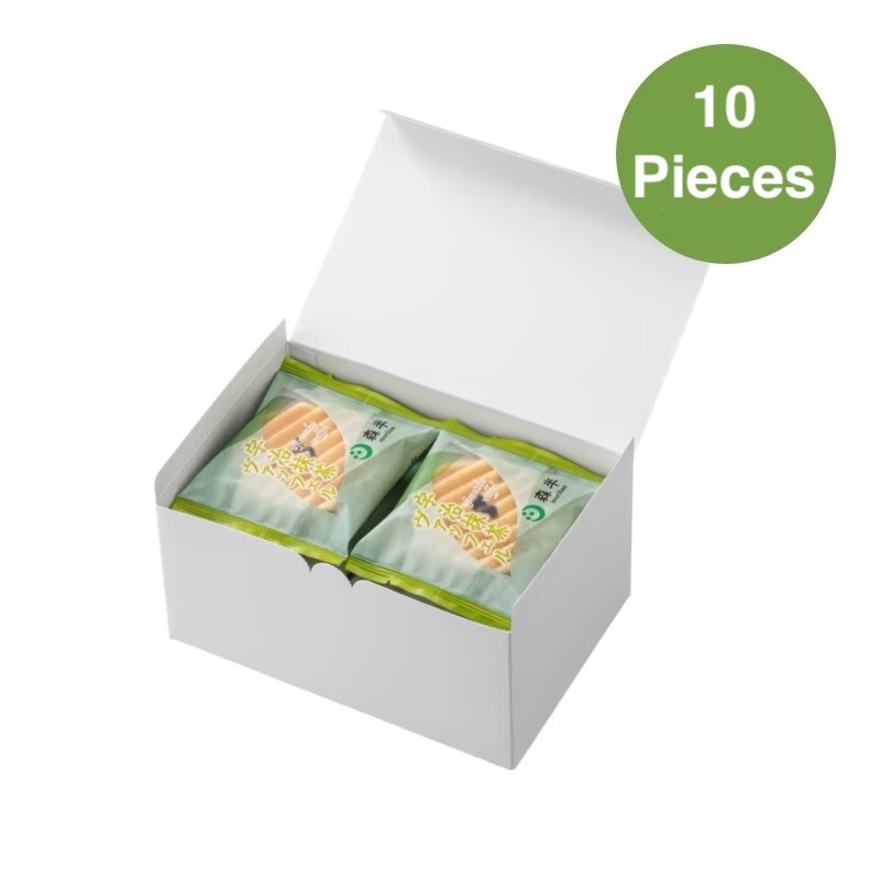 Morihan Matcha Cream Wafer Cookies 10 Pieces 1 each