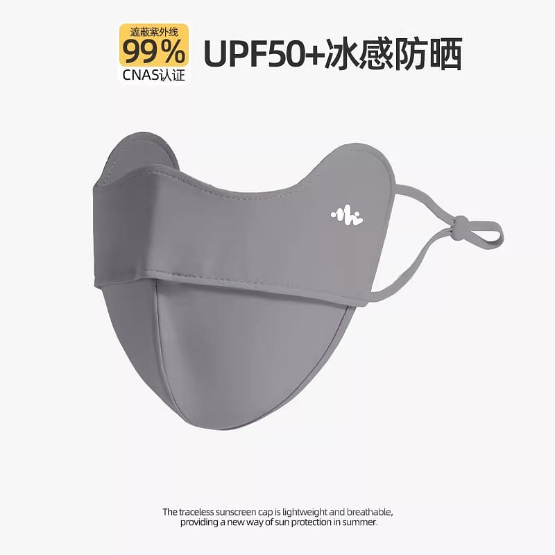Sunscreen mask – UV protection – Dark gray – 1 pie 1 each