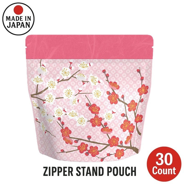 Yoshimura Zipper Stand Pouch PlumBlossom2 30 Count