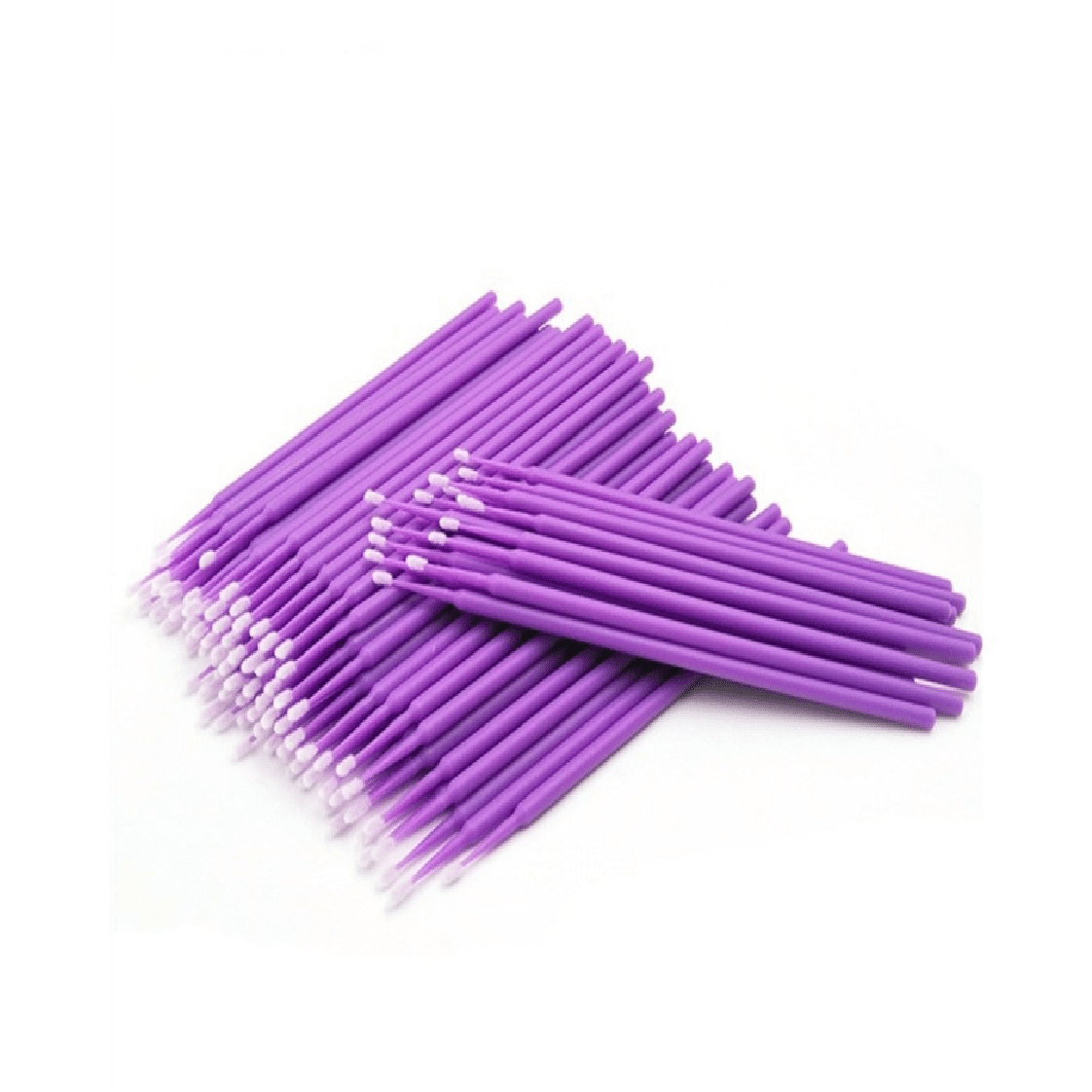 Nano Cotton Swabs Eyeliner Modification Clear Sky Purple*1+Rose Pink*1 200pcs 1 count