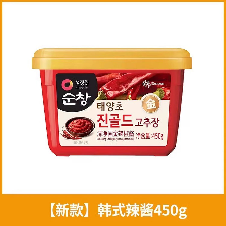 清净园辣椒酱韩式辣酱拌饭酱450g*1罐