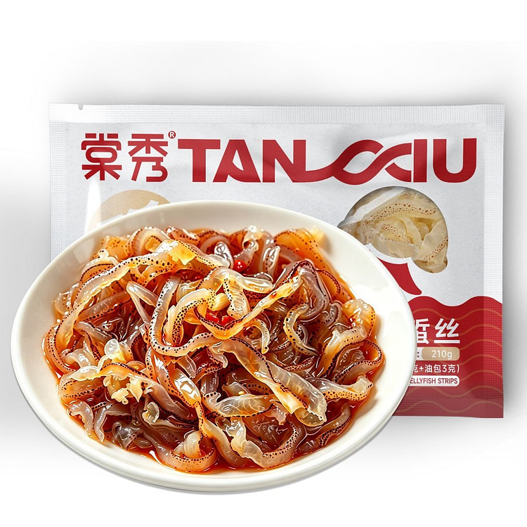 棠秀即食香辣海蜇丝凉拌鲜脆爽口凉菜210g 210 克