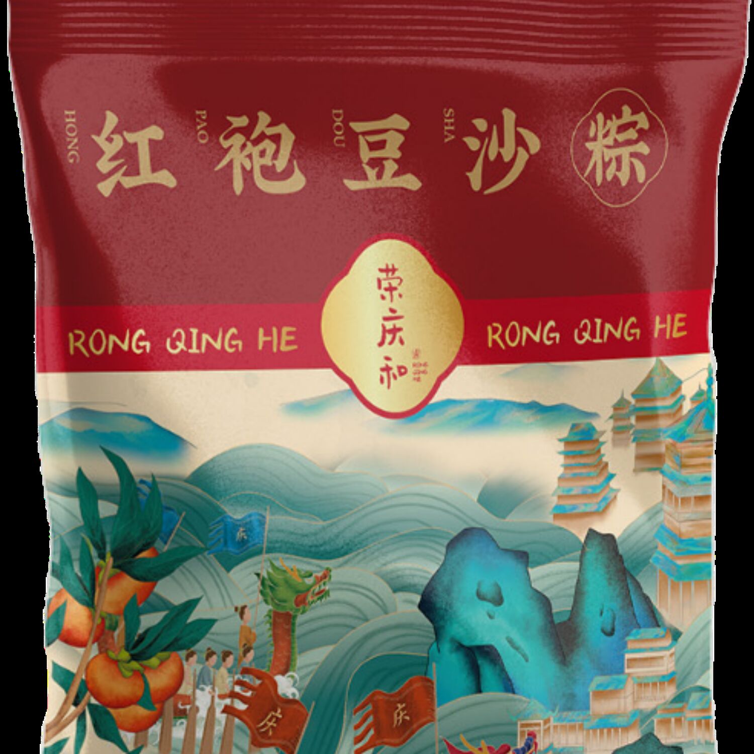 Get Rong Qinghe 140g*2 Vacuum Red Robe Bean Paste Zong Delivered | Weee ...