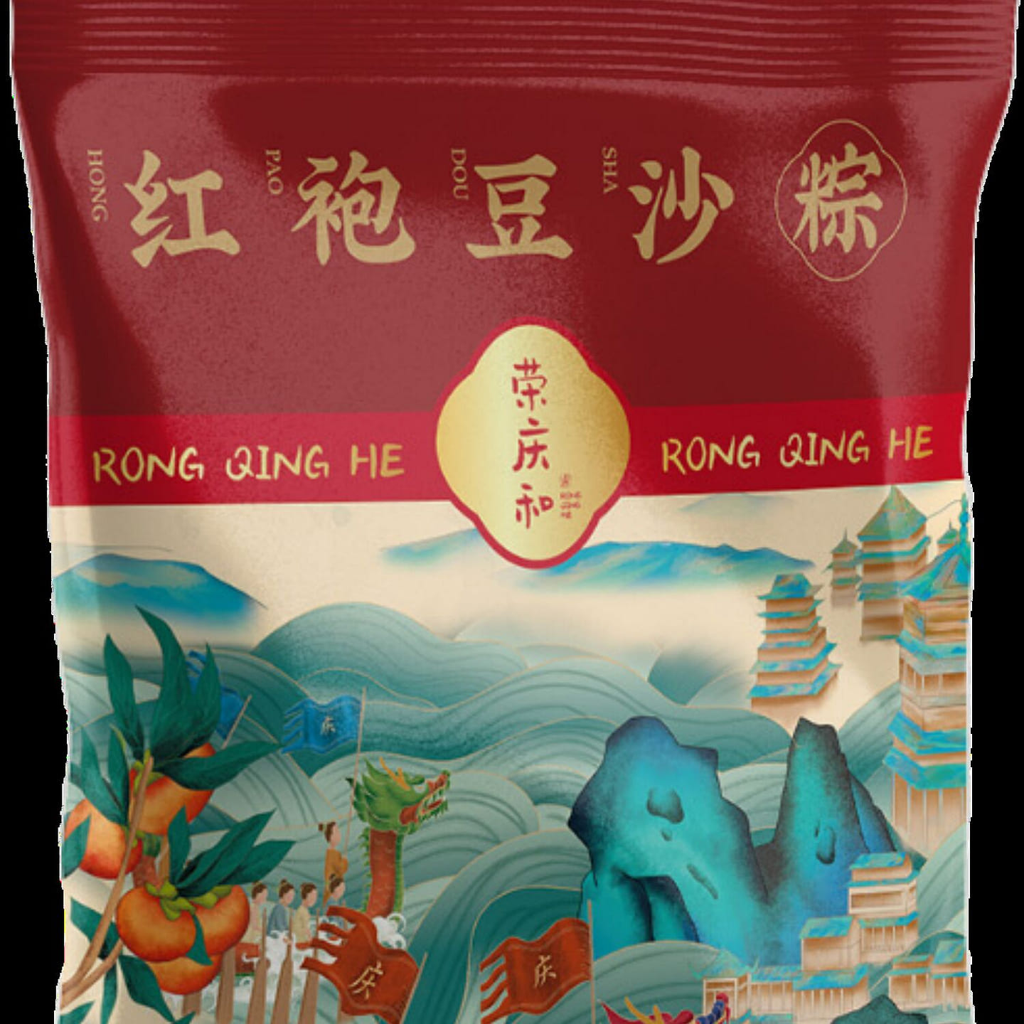 荣庆和140g*2真空红袍豆沙粽(荣庆和) 1 个