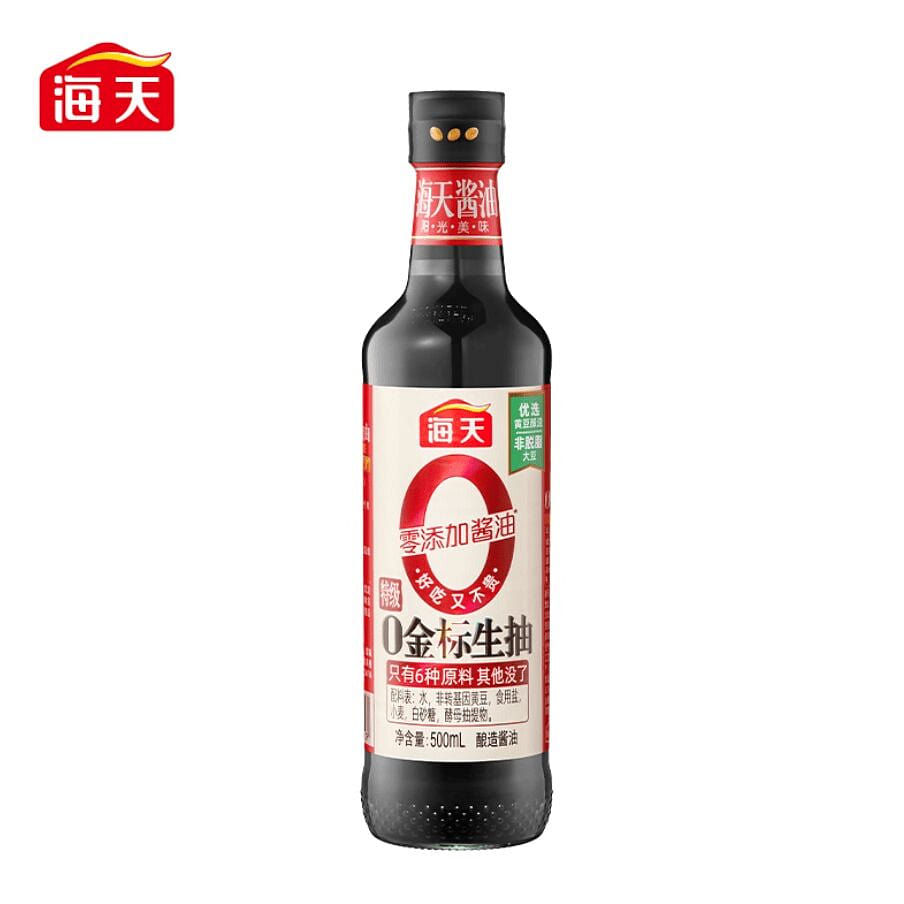 海天·酱油0添加金标生抽500ml 500 毫升