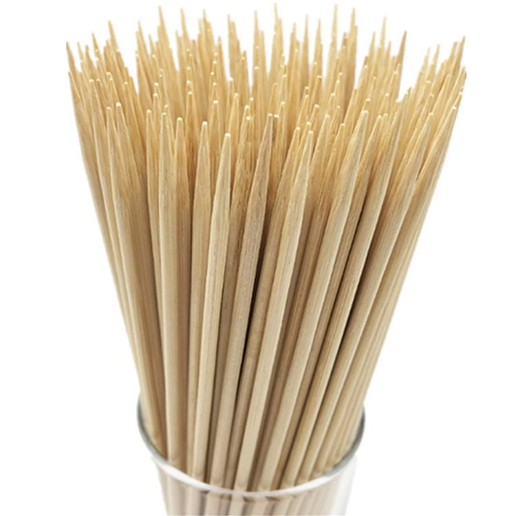 6" Natural Bamboo Skewers for BBQ-100 PCS 1 each