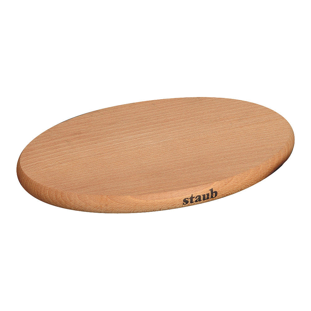 STAUB Oval Magnetic Wood Trivet 8.25-inch / Brown – 8.25 1 each