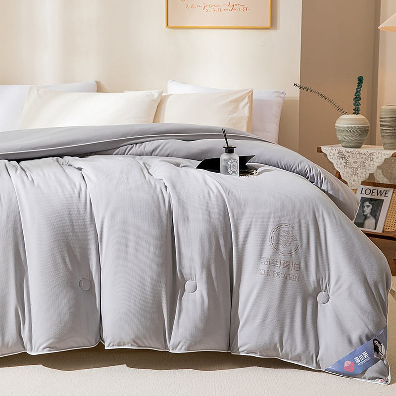 Silk Duvet for Autumn Winter 200x230cm 3kg Grey 1 each