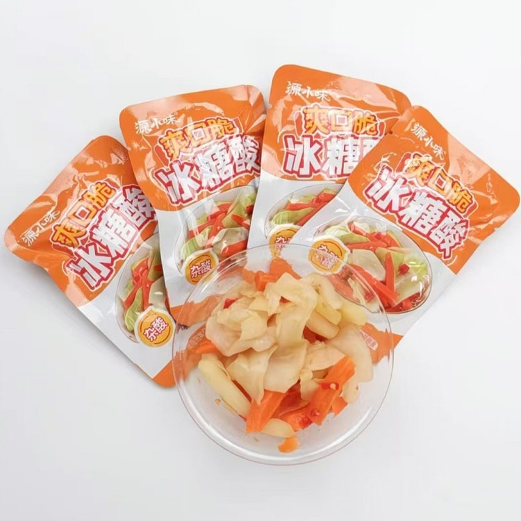 源小味酸甜开胃菜广西特产酸辣酸嘢泡菜25g*9包 225 克
