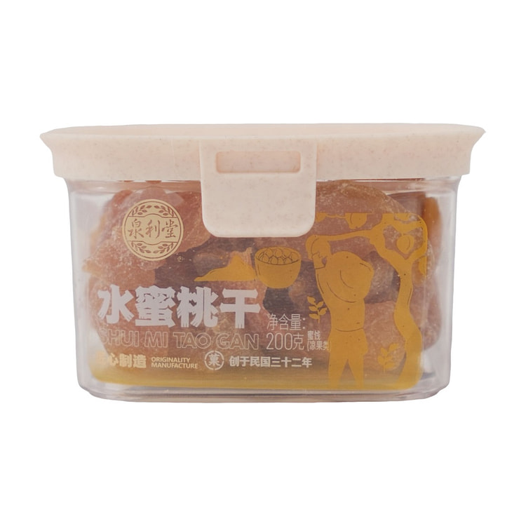 泉利堂200g水蜜桃干 1 盒
