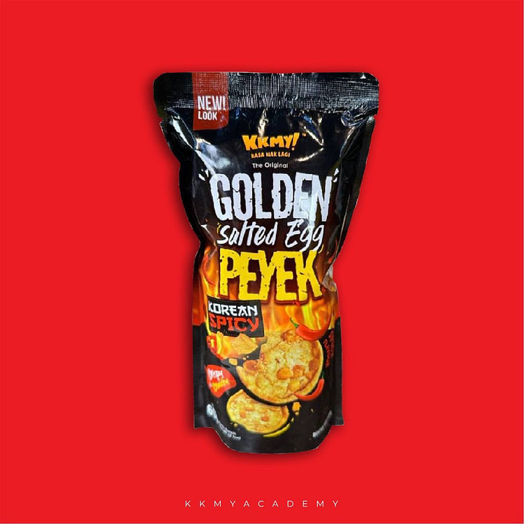 KOREAN SPICY SALTED EGG PEYEK CHIPS - 100 GRAMS 1 each