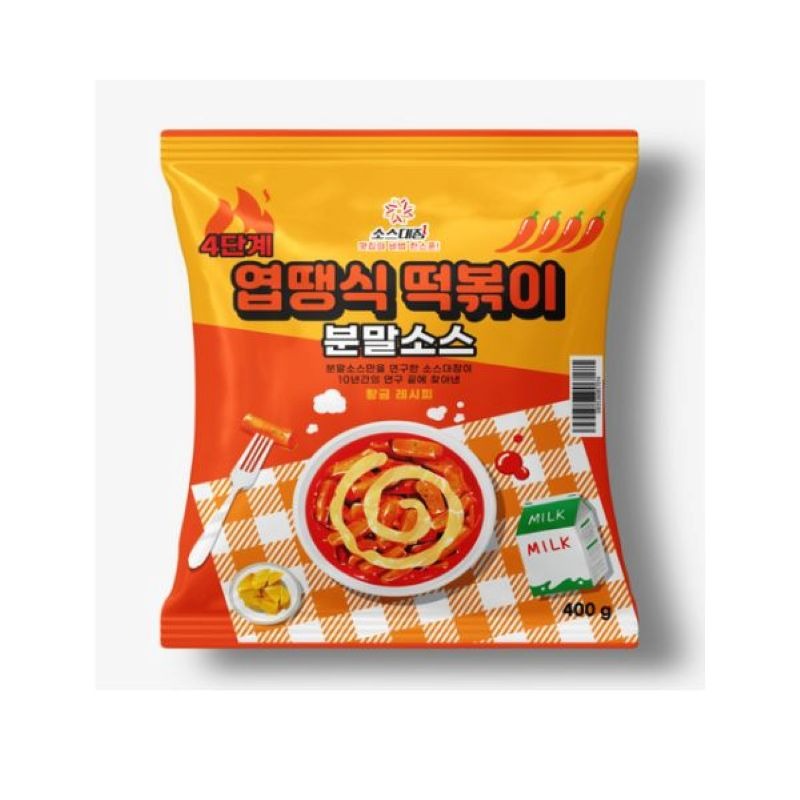 Sauce Captain Yeopddaeng Tteokbokki Powder Lv4 400 g