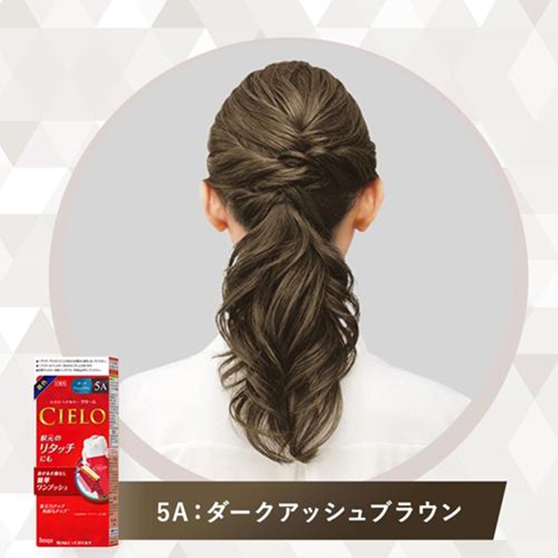 Hoyu Cielo Hair Color EX Cream 5A Dark Ash Brown 1 each