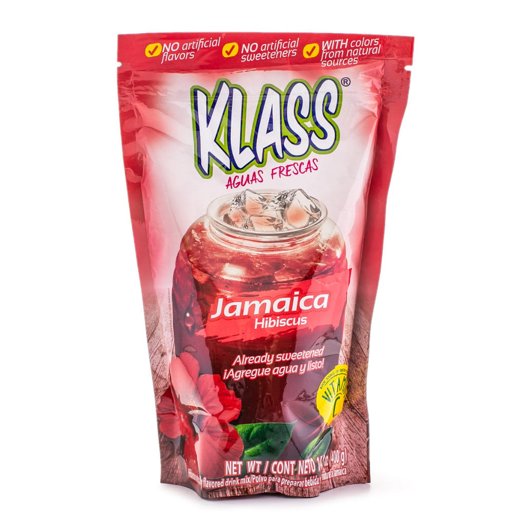 Klass Aguas Frescas Powder Mix, Hibiscus Flavor 14.1 oz