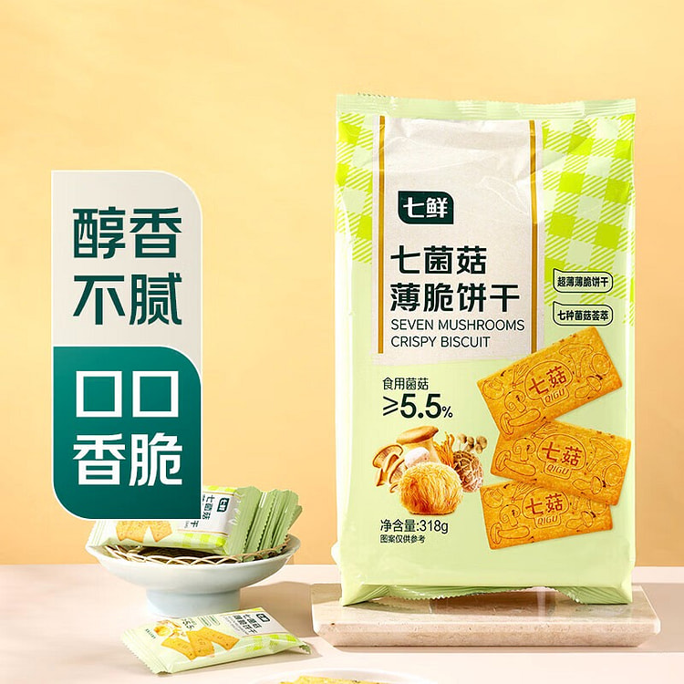 7-Mushroom Crisp Crackers 318 g