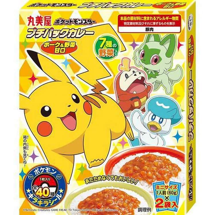 丸美屋Pokemon咖喱猪肉蔬菜微辣120g