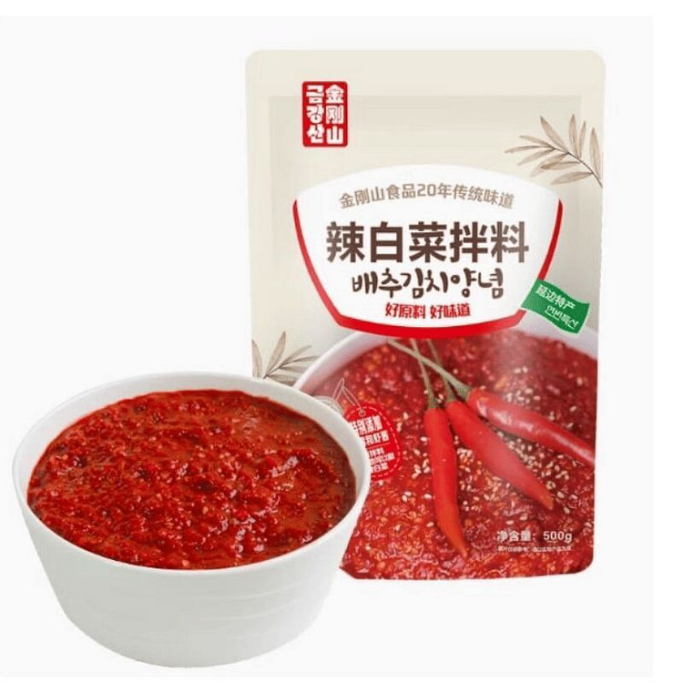 金刚辣白菜酱料调料 正宗韩式辣白菜腌制专用酱料1袋 500 克