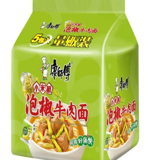 【全美直邮】康师傅泡椒牛肉面泡面速食面104*5袋