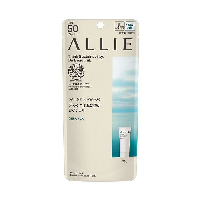 KANEBO ALLIE Chrono 抗汗防水耐摩擦保湿UV防晒啫喱 SPF50+/PA++++（无香料） 90g