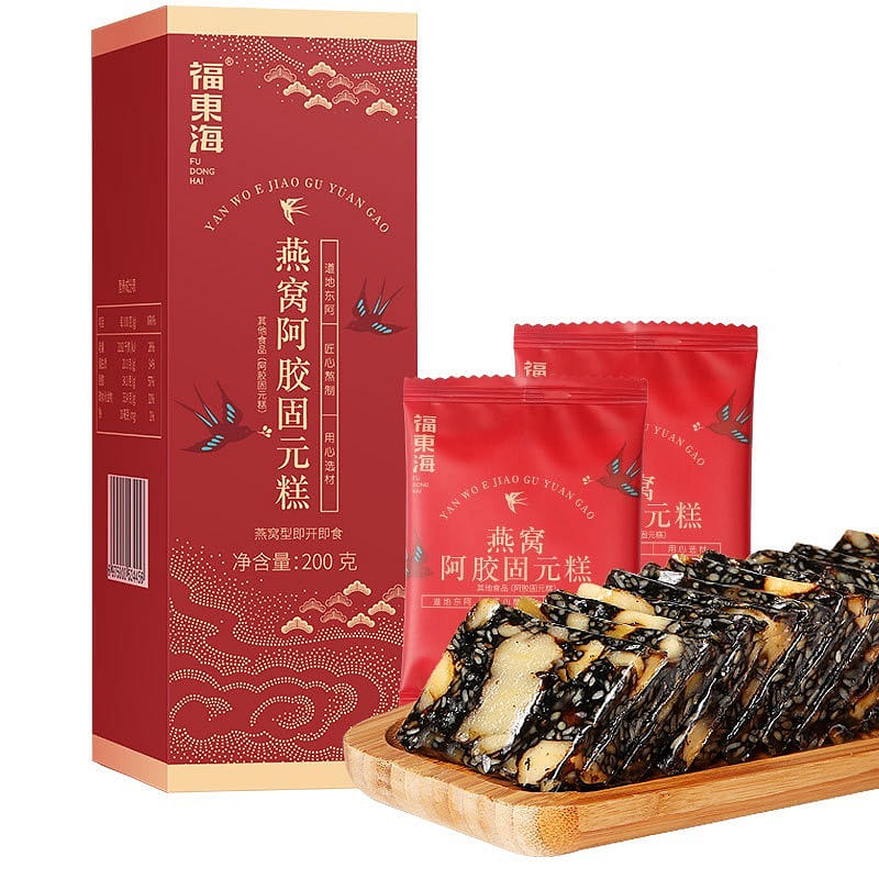 Fudonghai Instant Bird’s Nest Ejiao Cake 200g 1 box