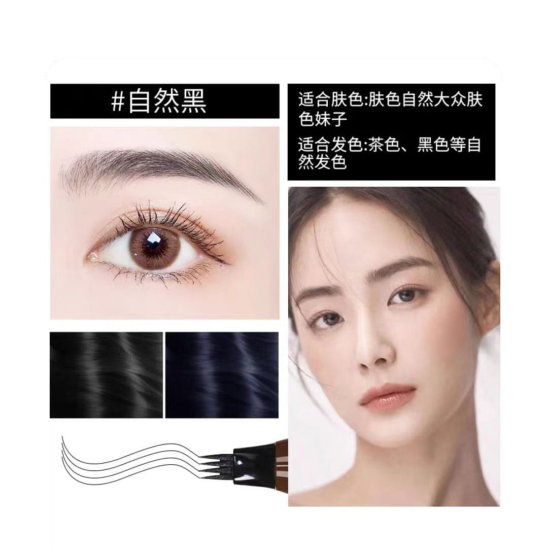 Watsons quad eyebrow pencil natural black 1 1 count