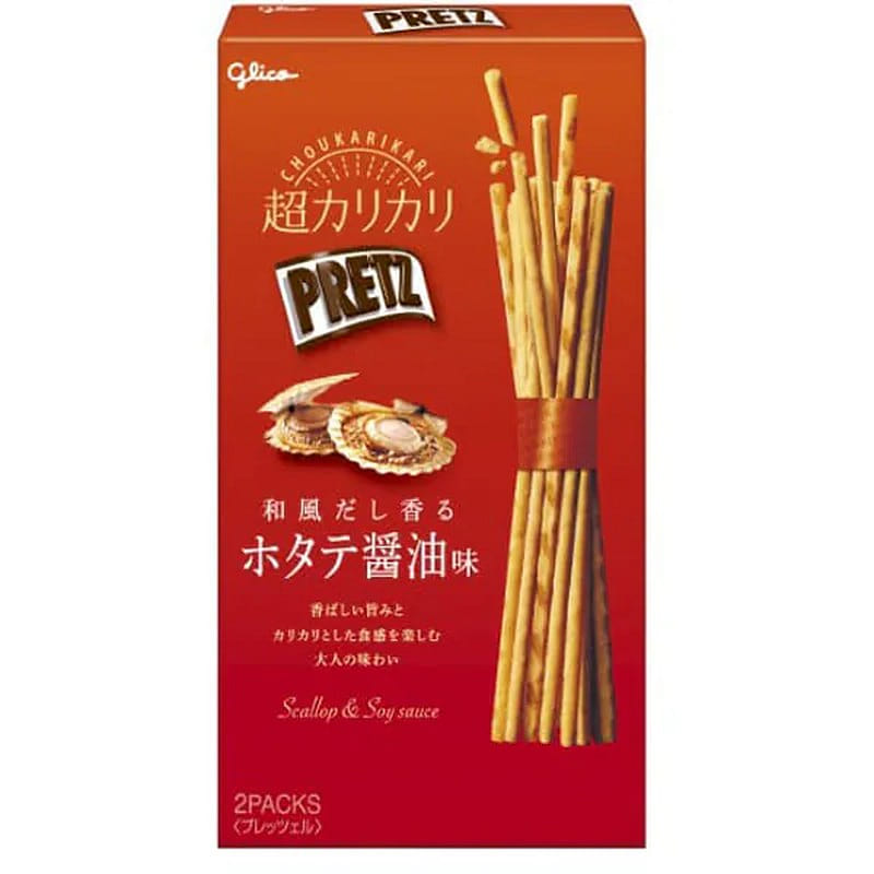Glico Pretz Japanese Soy Scallop Flavor 55g 1 each