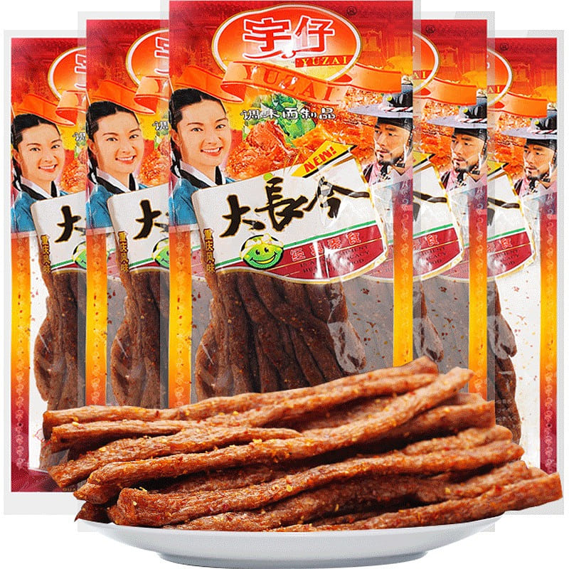 Yu Chai Dae Jang Geum Chili Sticks 1 pack Nostalgic Snacks Memories of Childhood 1 each