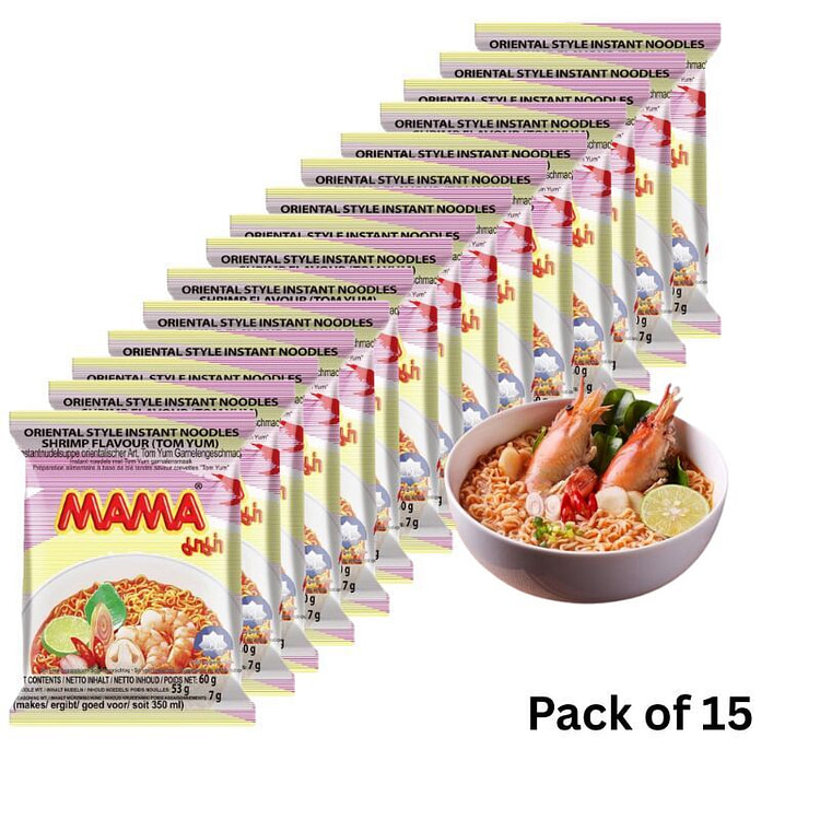 Mama Shrimp Noodle (TomYum) 15 pack