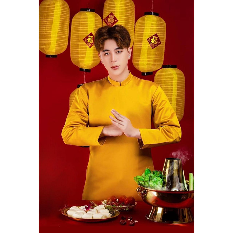 Cocolili Size M B008 Men Ao dai