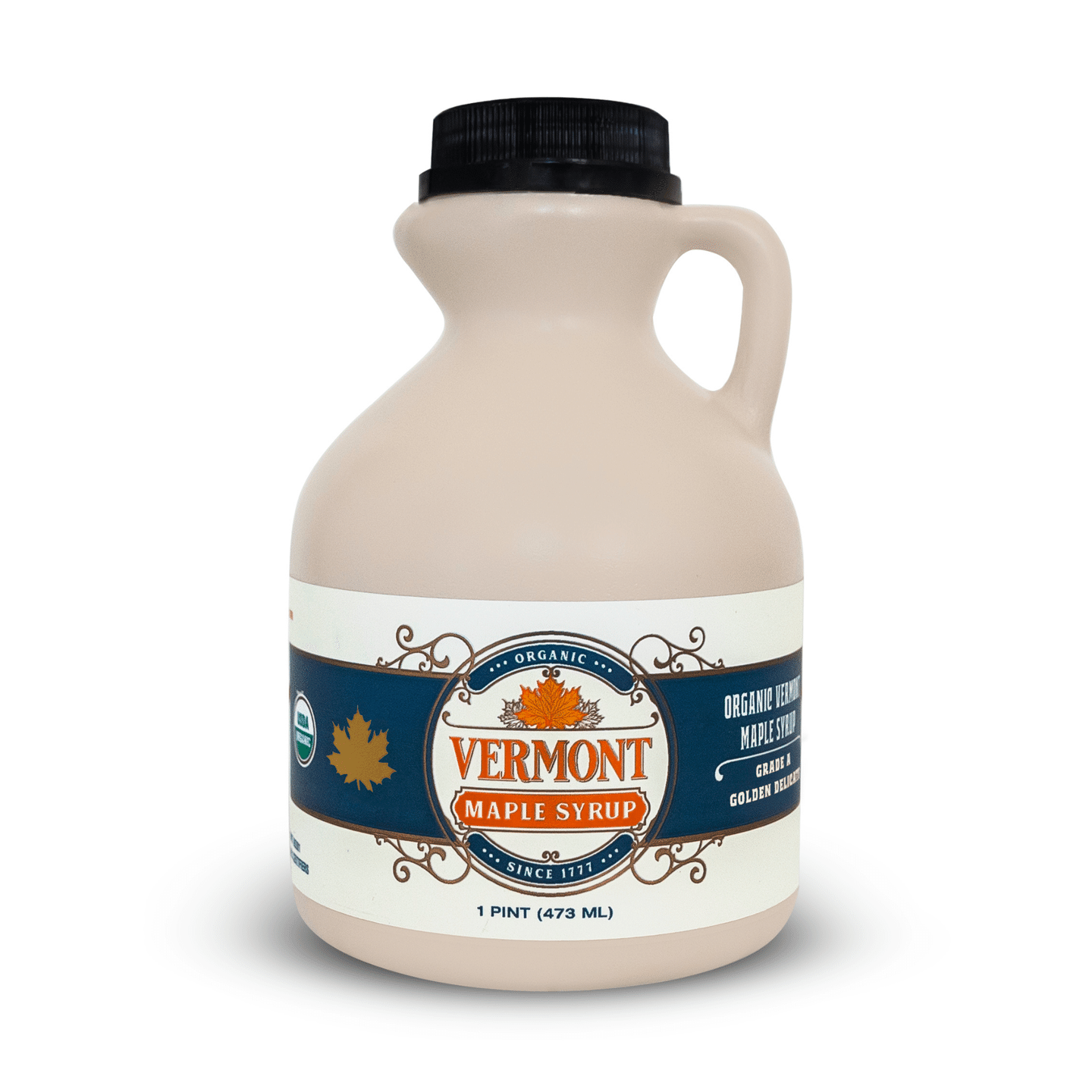 Golden Organic Vermont Maple Syrup - Jug 16 oz - pint / Single 24.09 oz