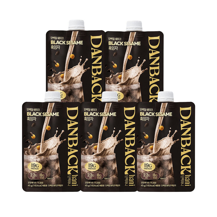 DANBACK HANI Protein Shake Black Sesame Flavor 45g 5 pack