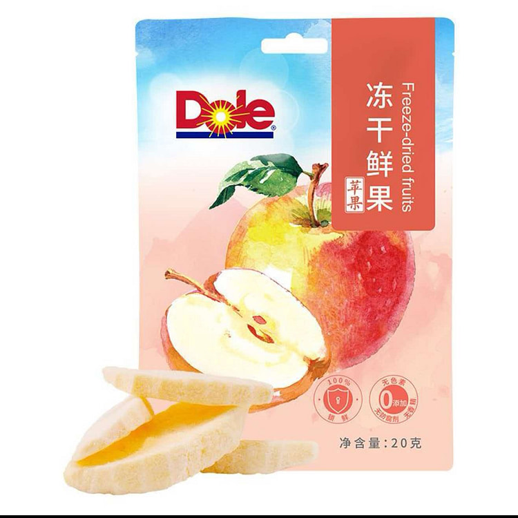 Dole Freeze-Dried Apples 20g*2 Bags 40 g