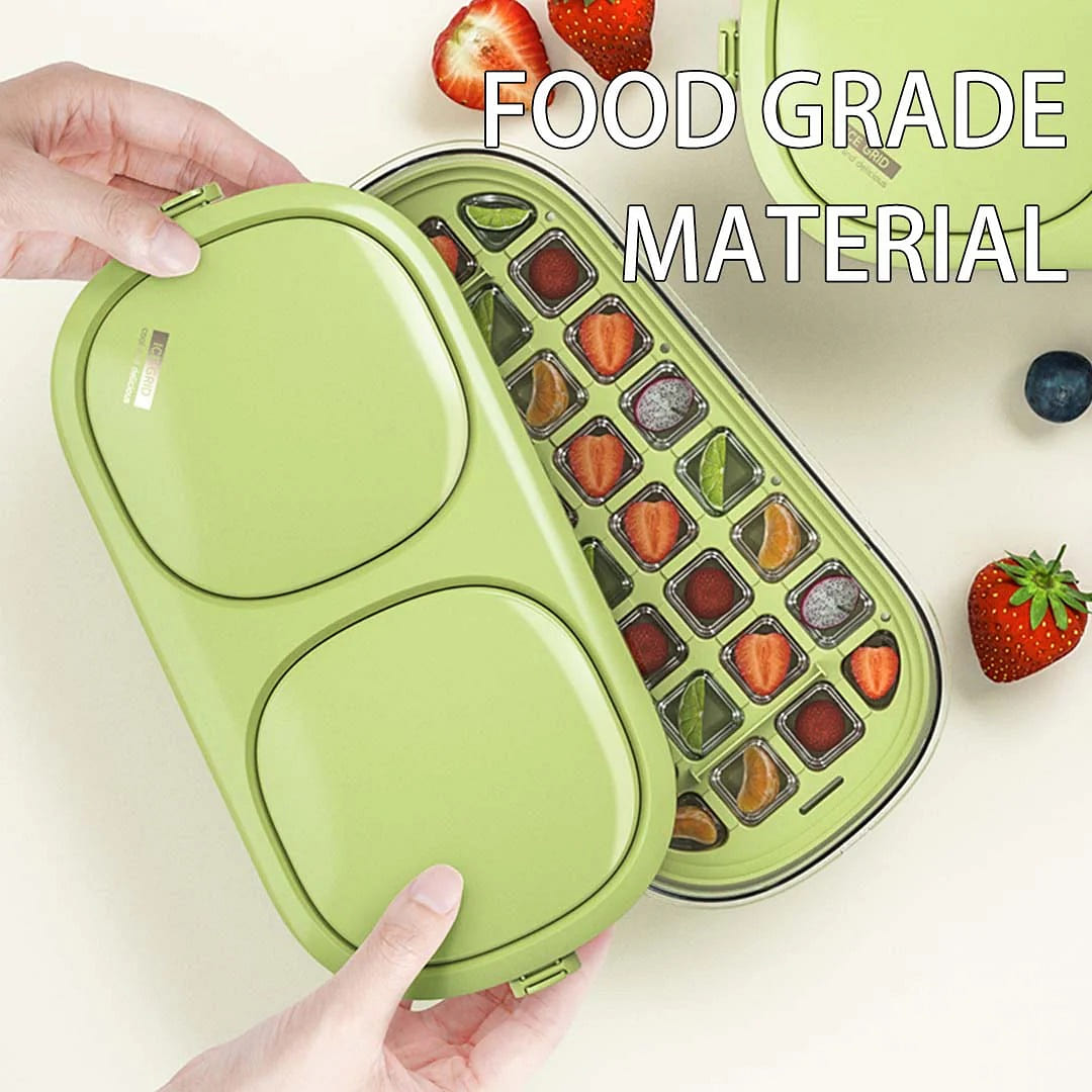 Stackable Silicone Ice Cube Tray with Lid, Large C 1 each